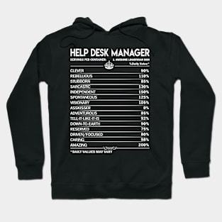 Help Desk Manager T Shirt - Help Desk Manager Factors Daily Gift Item Tee Hoodie